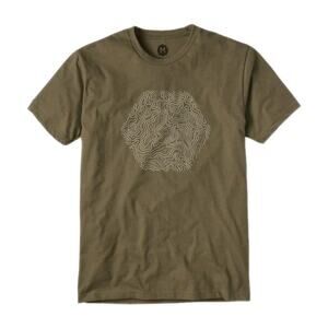 WOHVEN Olive Graphic T-Shirt Cotton Blend Short Sleeve October 2018 Men's XXL